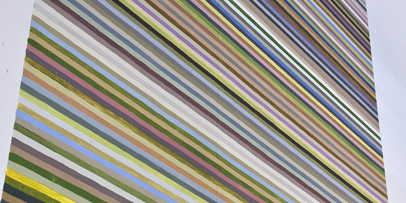 Dagbok i färg, väggmålning i ateljén, Anna Renström.