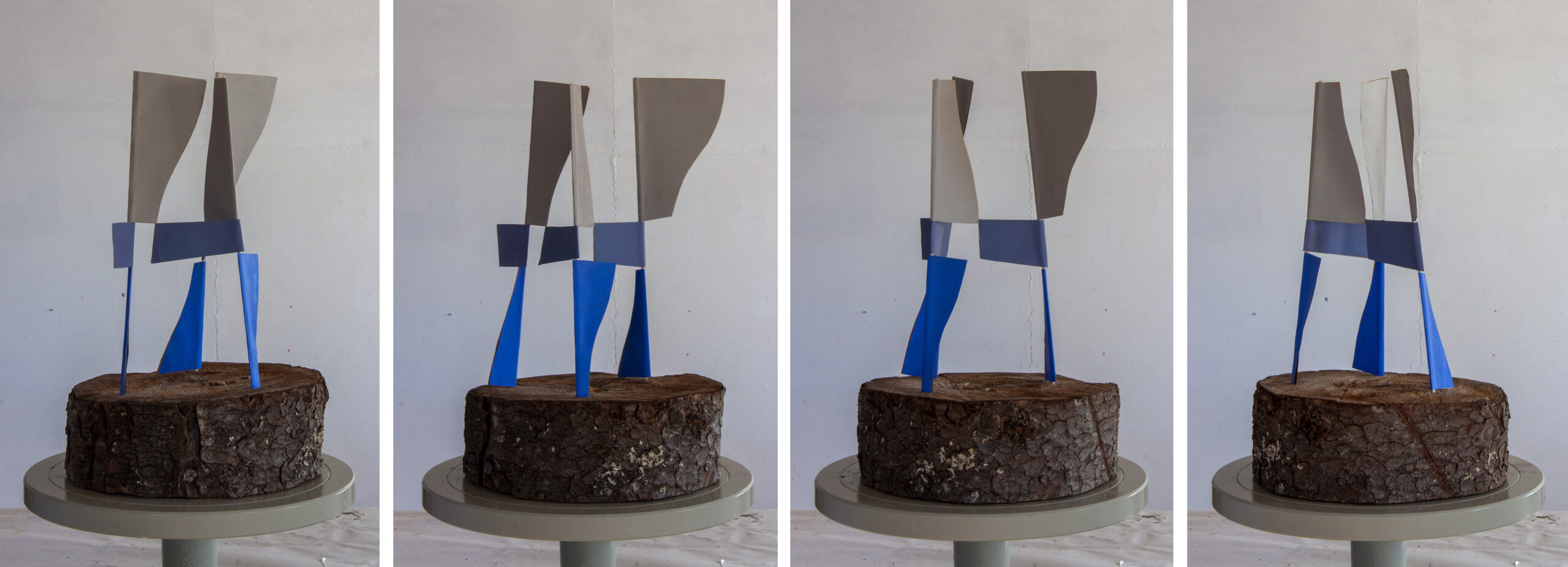 Skulpturalt måleri, den första tredimensionella skissen.